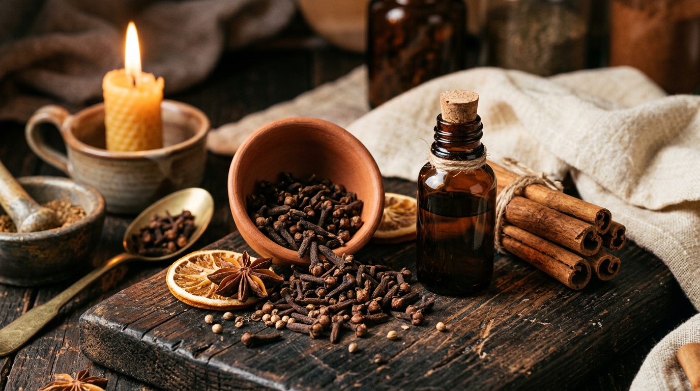 Clove Oil vs Nutmeg Oil: Comparing Two Warm Holiday Spice Notes